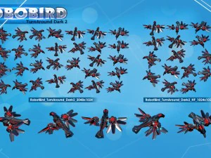 Rob&ocirc; p&aacute;ssaro 2d Modelo 3D