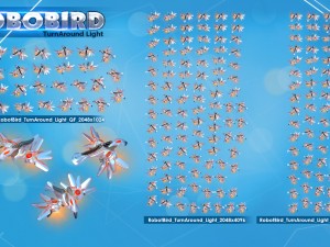 2d robobird 3Dモデル