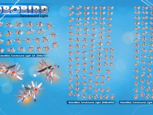 Rob&ocirc; p&aacute;ssaro 2d Modelo 3D