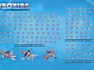 Rob&ocirc; p&aacute;ssaro 2d Modelo 3D