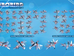 Rob&ocirc; p&aacute;ssaro 2d Modelo 3D