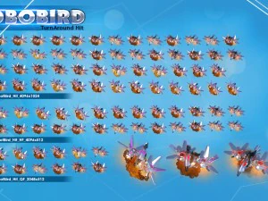 Rob&ocirc; p&aacute;ssaro 2d Modelo 3D