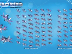 Rob&ocirc; p&aacute;ssaro 2d Modelo 3D