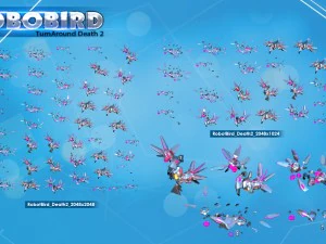 Rob&ocirc; p&aacute;ssaro 2d Modelo 3D