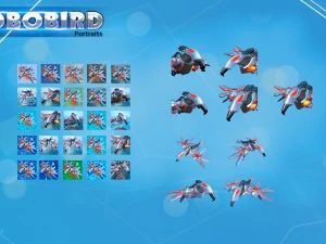 Rob&ocirc; p&aacute;ssaro 2d Modelo 3D