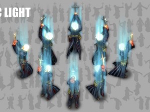 2d priest animated character 3Dモデル