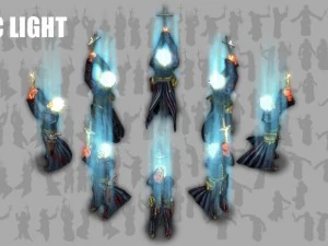Personagem animado de padre 2d Modelo 3D