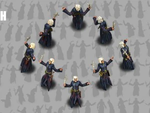 Personagem animado de padre 2d Modelo 3D