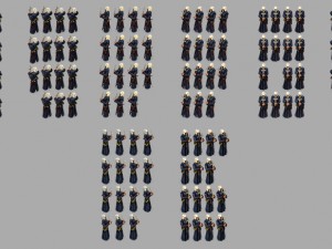 2d priest animated character 3Dモデル