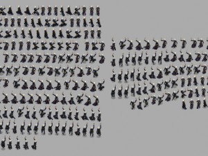 2d priest animated character 3Dモデル