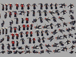 2d priest animated character 3Dモデル
