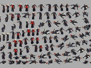 Personagem animado de padre 2d Modelo 3D