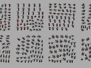 Personagem animado de padre 2d Modelo 3D