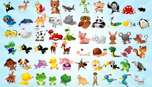animated toon animals 3D Model .c4d .max .obj .3ds .fbx .stl .blend 