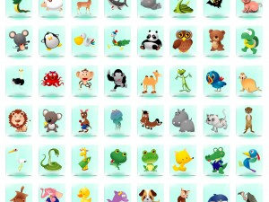 animated toon animals 3D Model