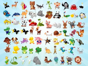 animated toon animals 3D Model