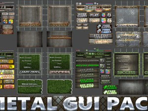 metal gui pack 3D Model
