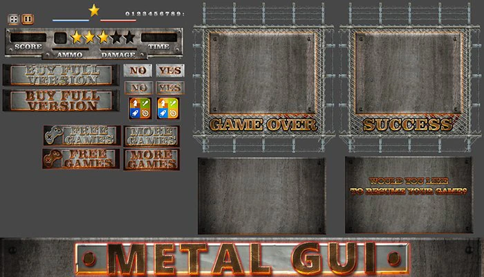 metal gui 1 3D Model .c4d .max .obj .3ds .fbx .stl .blend 