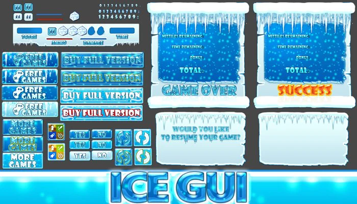 ice gui 3D Model .c4d .max .obj .3ds .fbx .stl .blend