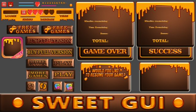 sweet gui 3D 模型 .c4d .max .obj .3ds .fbx .stl .blend 