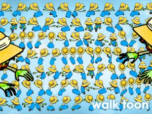 2d toon zombe woman Modello 3D