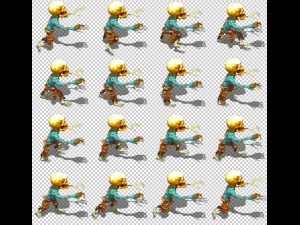 2d toon skeleton 3D Model