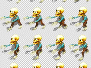 2d toon skeleton 3D Model