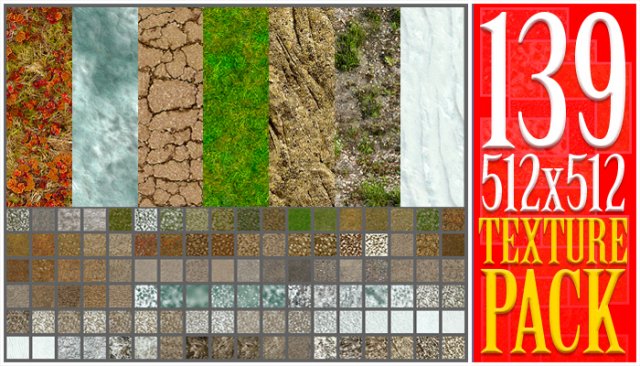 autumn and winter texture pack CG テクスチャ .c4d .max .obj .3ds .fbx .stl .blend