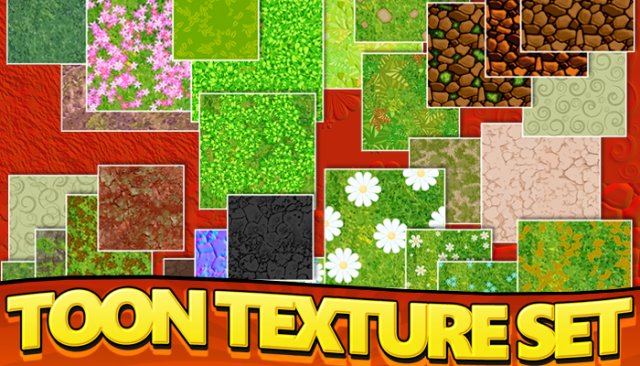 toon texture set CG Textures .c4d .max .obj .3ds .fbx .stl .blend 