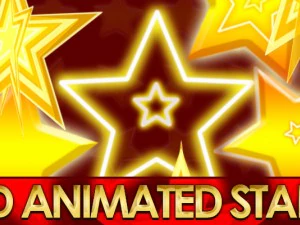 2D animierte Sterne 3D Modell