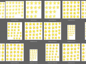 2d animated stars Model 3D