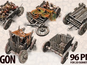 wagon Modèle 3D