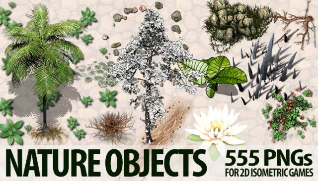 nature objects Model 3D .c4d .max .obj .3ds .fbx .stl .blend 