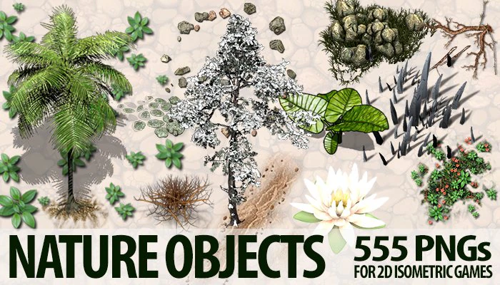 nature objects 3D Model .c4d .max .obj .3ds .fbx .stl .blend