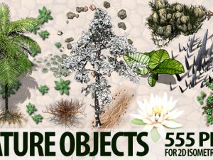 nature objects Modelo 3D