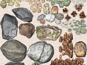 nature objects Model 3D