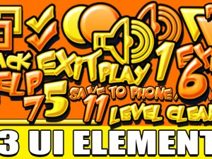 ninety-three ui elements 3D Model