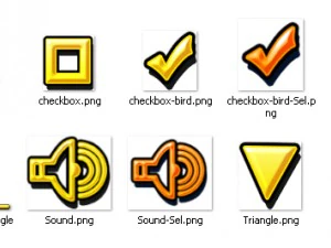 Dreiundneunzig UI-Elemente 3D Modell