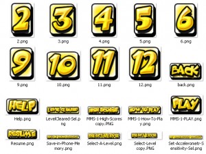ninety-three ui elements Modèle 3D