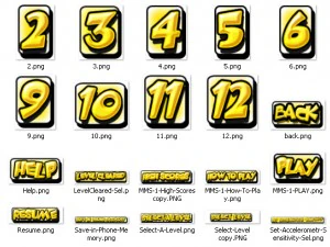 Dreiundneunzig UI-Elemente 3D Modell