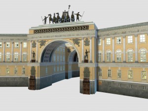 general staff building saint petersburg 3Dモデル