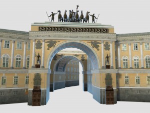 general staff building saint petersburg Modello 3D