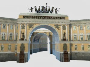general staff building saint petersburg 3D Model