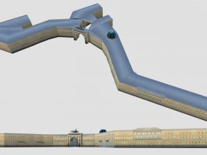 general staff building saint petersburg 3D Model