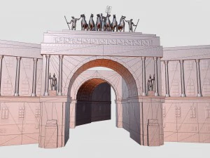 general staff building saint petersburg 3D Model