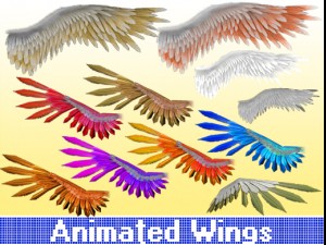 animated wings Modelo 3D