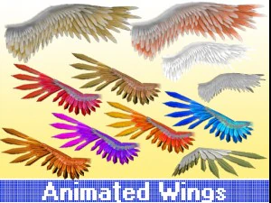 animasyonlu kanatlar 3D Model