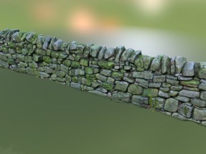 stone wall Modello 3D
