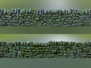 mur de pierre Modèle 3D