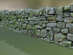 mur de pierre Modèle 3D
